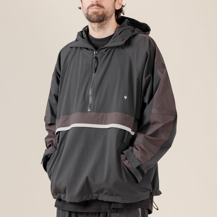 GOOPiMADE X TTOO - “Gof-A3”  Tech-Meander Pullover Jacket - Black "goopimade this thing of ours" "goopimade TTOO collaboration"