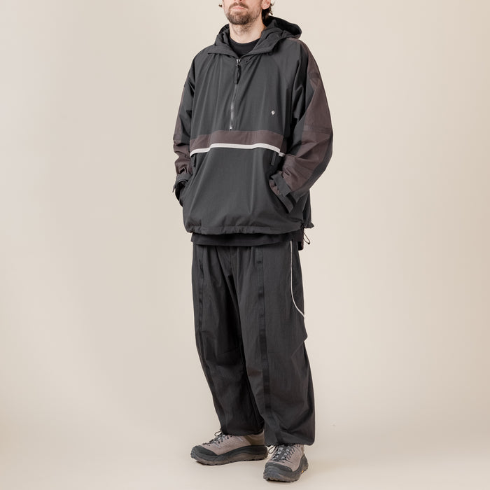 GOOPiMADE X TTOO - “Gof-A3”  Tech-Meander Pullover Jacket - Black "goopimade this thing of ours" "goopimade TTOO collaboration"