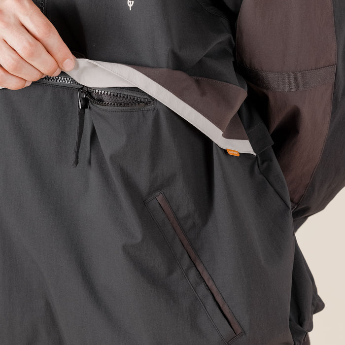 GOOPiMADE X TTOO - “Gof-A3”  Tech-Meander Pullover Jacket - Black "goopimade this thing of ours" "goopimade TTOO collaboration"