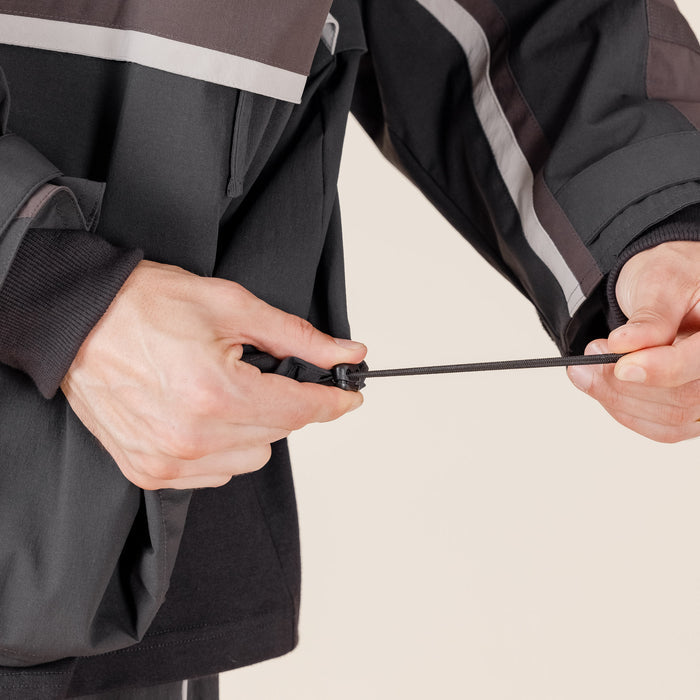 GOOPiMADE X TTOO - “Gof-A3”  Tech-Meander Pullover Jacket - Black "goopimade this thing of ours" "goopimade TTOO collaboration"