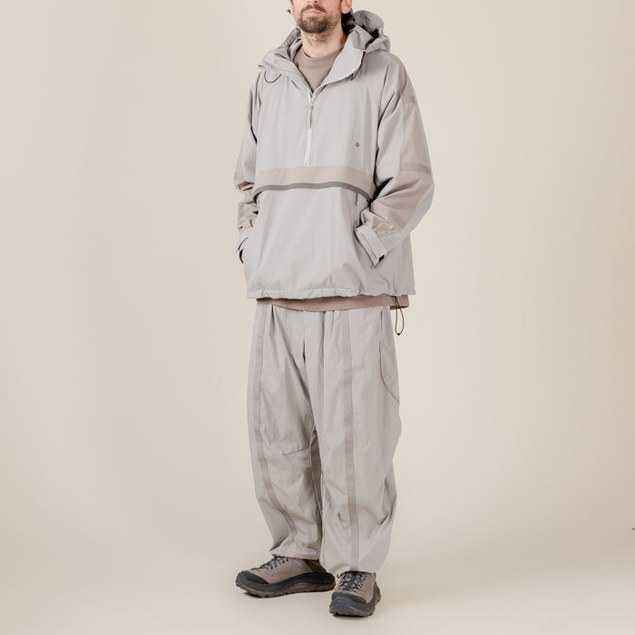 GOOPiMADE X TTOO - “Gof-A3” Tech-Meander Pullover Jacket - Light Grey "goopimade this thing of ours" "goopimade TTOO collaboration"