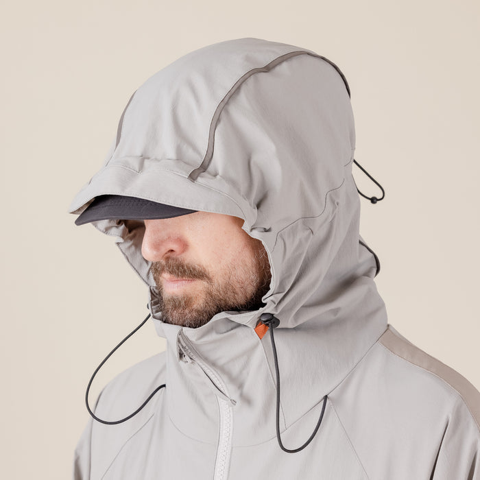 GOOPiMADE X TTOO - “Gof-A3” Tech-Meander Pullover Jacket - Light Grey "goopimade this thing of ours" "goopimade TTOO collaboration"