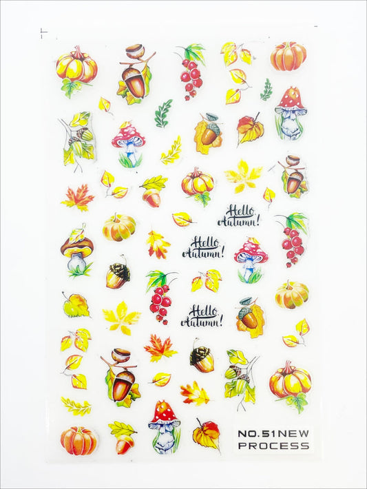 Gourdtastic Fall Adhesive Decals | Lula Beauty