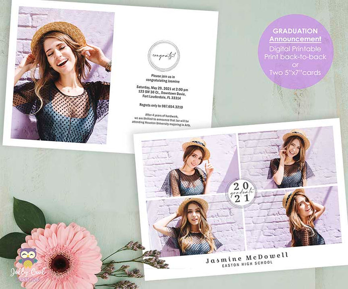 Graduation Announcement - Party Invitation Card