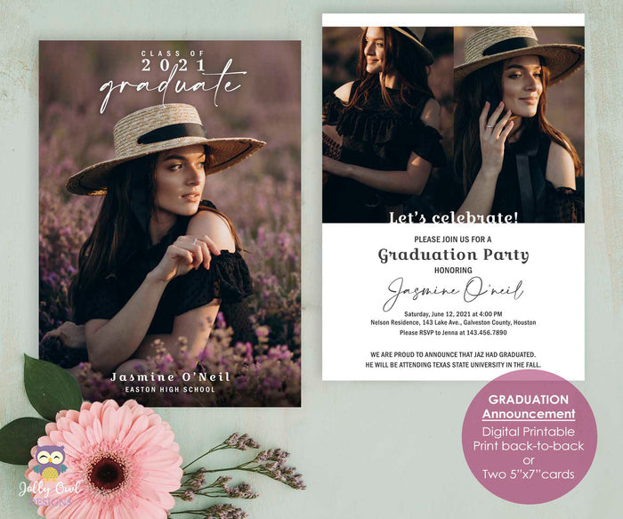 Graduation Announcement - Party Invitation Card