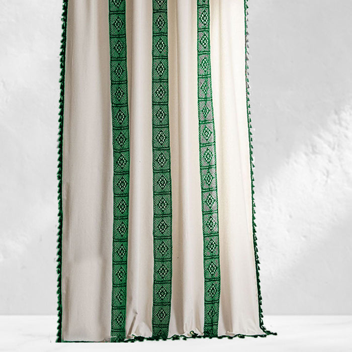 Green Crochet Curtains