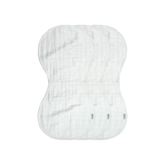 Green Sprouts White Muslin Burp Cloths-3 pk.