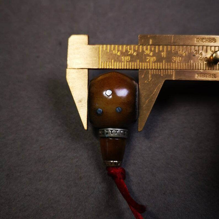 Guru Bead, T-drilled 3-Hole Bead - Tibetan Buddhist art, view 6