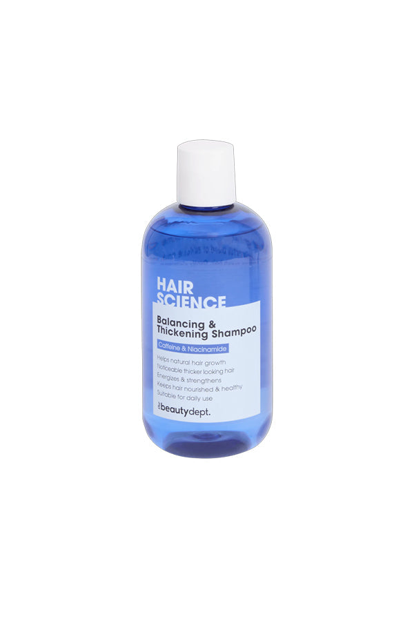 Hair Science Balancing &amp; Thickening Shampoo with Caffeine &amp; Niacinamide 400 ml – Strengthening &amp; Scalp Care