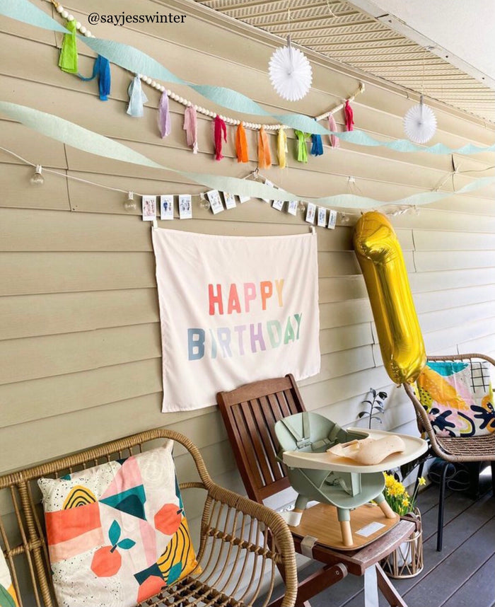 Happy Birthday {Classic Rainbow} Banner
