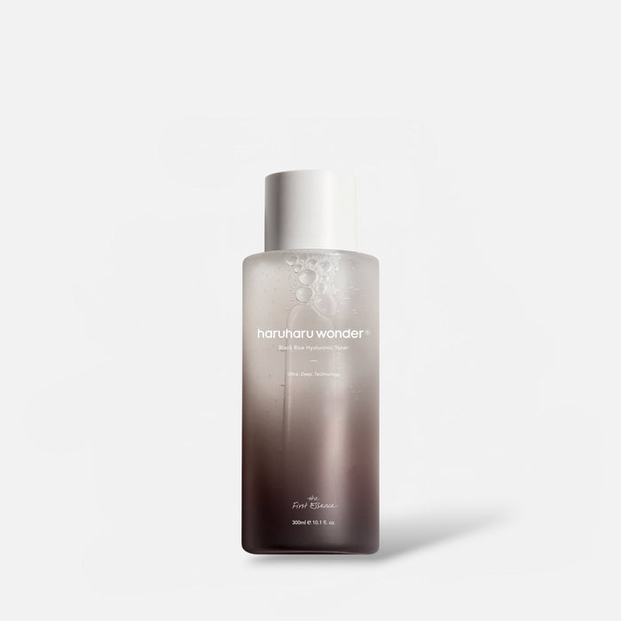 Haruharu WONDER Black Rice Hyaluronic Toner 300ml هاروهارو وندر تونر الأرز الأسود بحمض الهيالورونيك - Princess Cosmetics Qatar