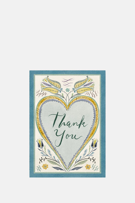 The Kensington Paperie Hearts Delight Thank You Greetings Card.