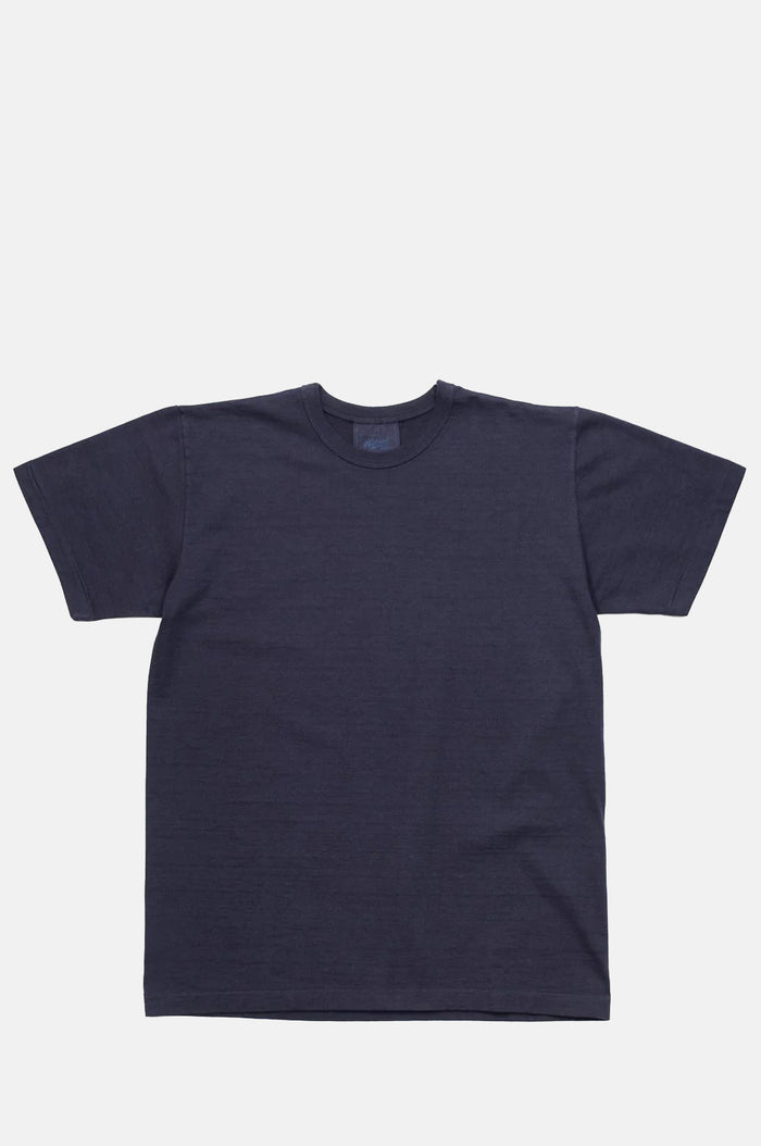 Allevol Heavy Duty Crew Neck T-Shirt Navy.