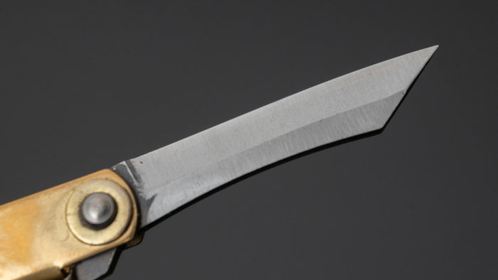 Higonokami Folding Knife Mini Brass Handle - HITOHIRA