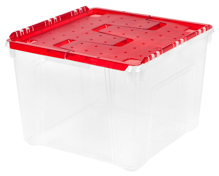 Holiday Ornament Wing-Lid Storage Box - 2 Pack - IRIS USA, Inc.