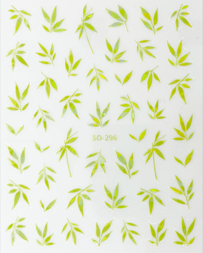 Holo leaf Decal 3 varients | Lula Beauty