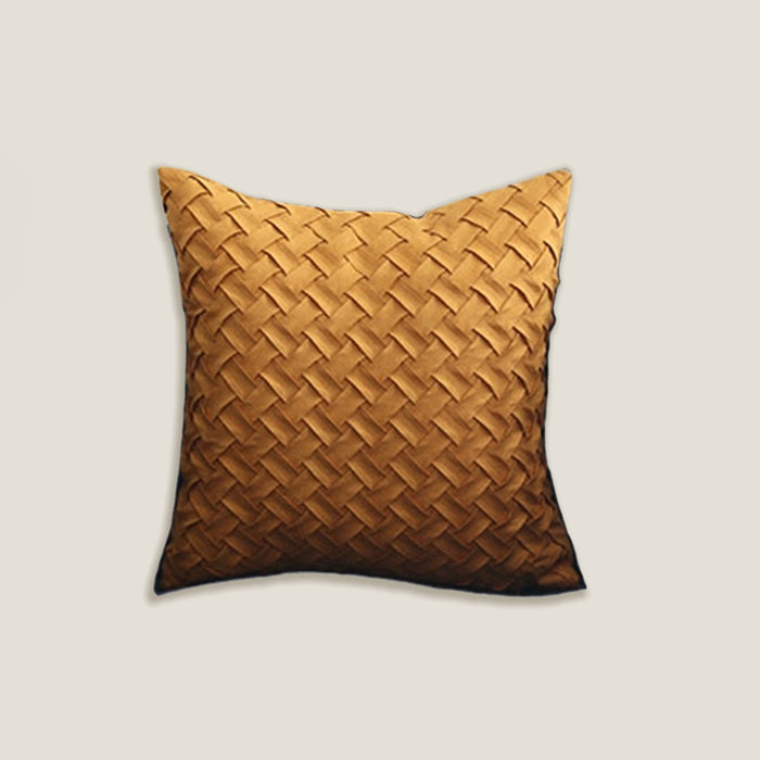 Honey Woven Cushion Cover