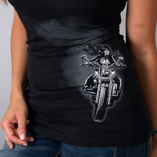 Hot Leathers The Bitch Just Passed You Ladies Tee