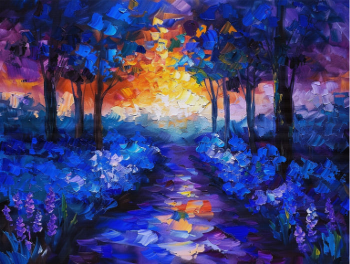 Hyacinth Garden at Dusk