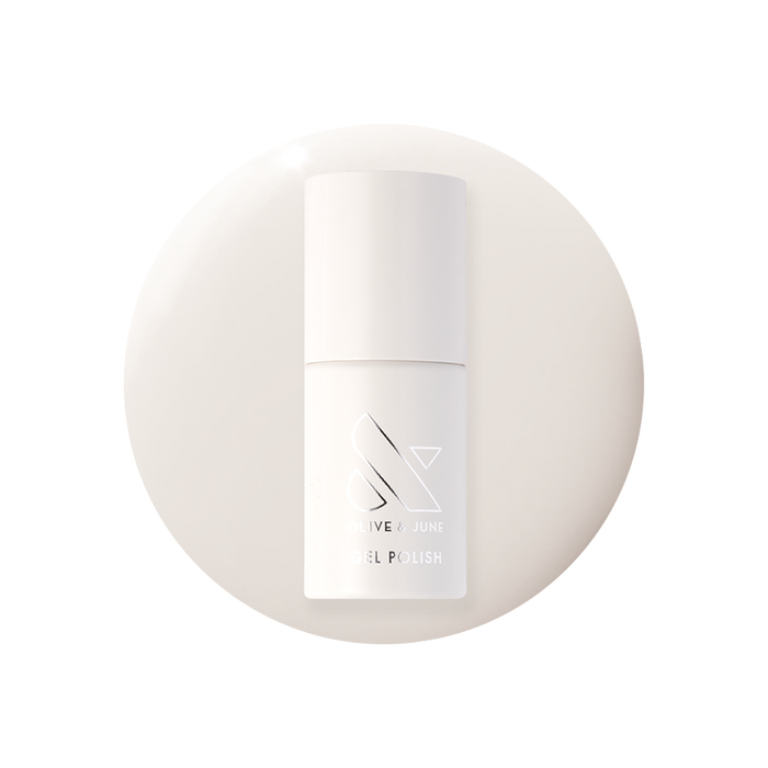 Icing is the Best Part - Gel polish bottle in a sweet milky white sheer shade for a smooth long-lasting manicure by Olive and June