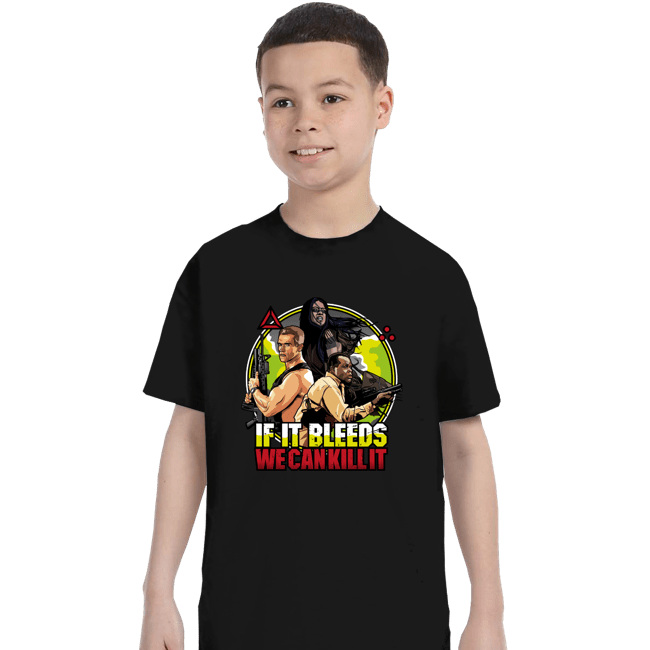Daily_Deal_Shirts T-Shirts, Youth / XS / Black If It Bleeds We Can Kill It