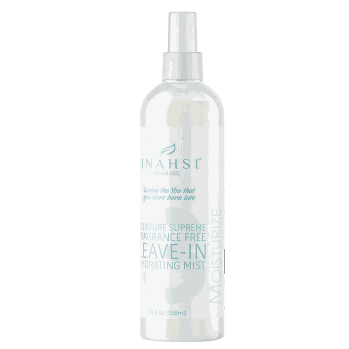 Inahsi Moisture Supreme Fragrance Free leave-in hydrating mist for soft, nourished, and frizz-free curls