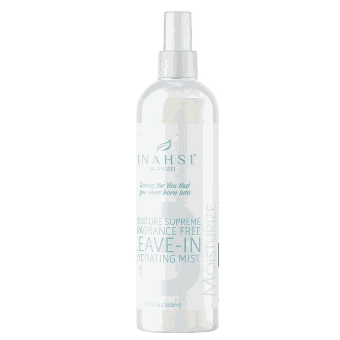 Inahsi Moisture Supreme Fragrance Free leave-in hydrating mist for soft, frizz-free curls and scalp care