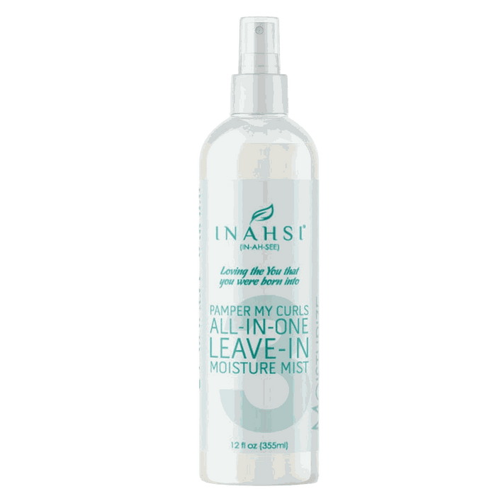 Inahsi Pamper My Curls all-in-one leave-in moisture mist for nourishing and refreshing curls