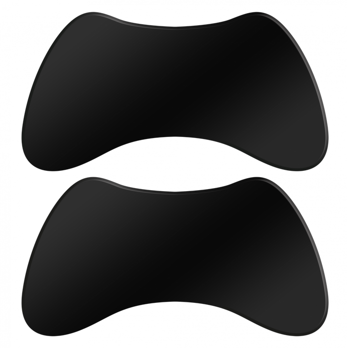 InLei® - Reusable silicone Black Pad (2 pairs)