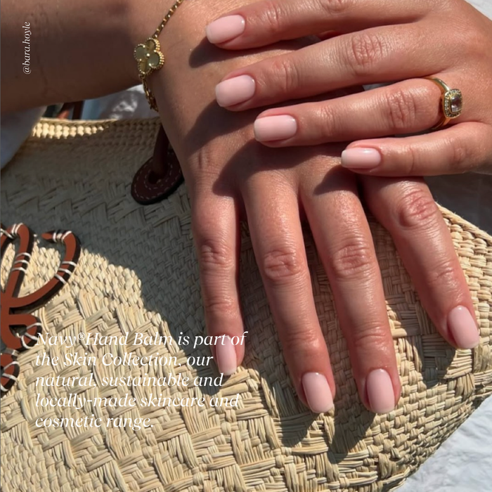 Hand shot plus short description of balm