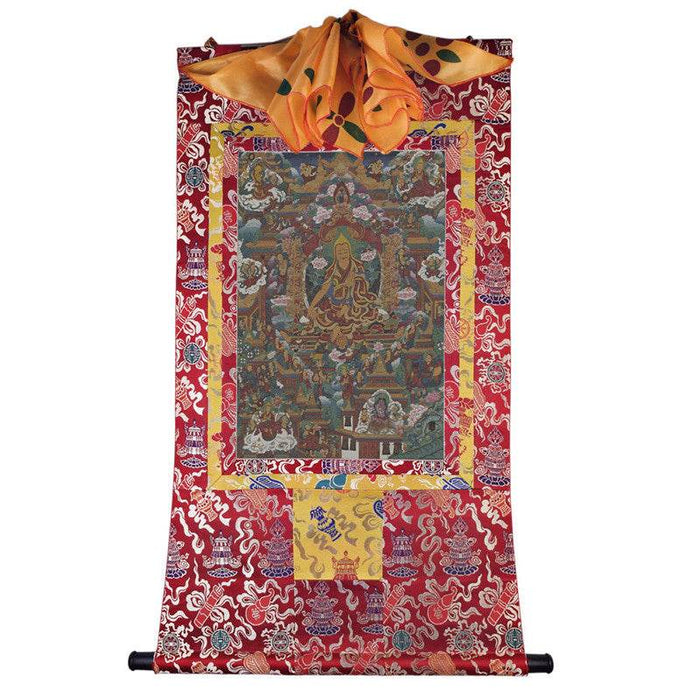 Je Tsongkhapa Image - Tibetan thangka painting, view 7