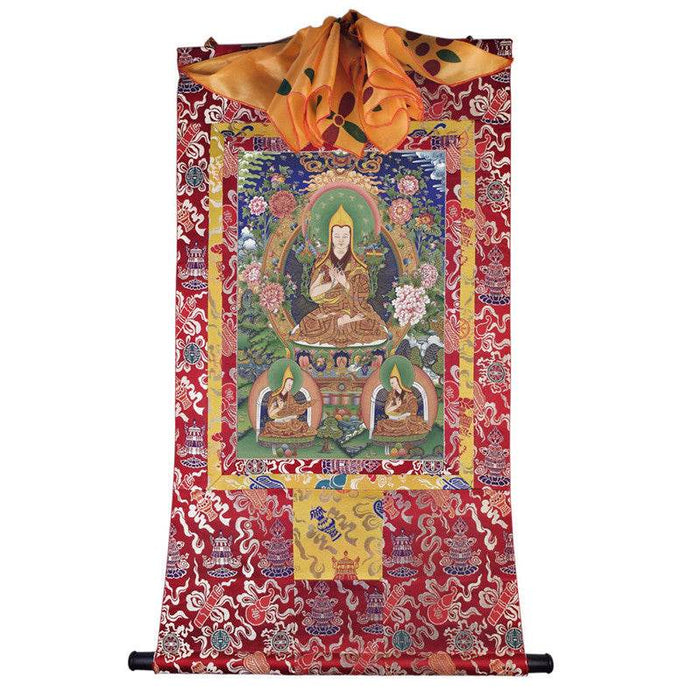 Je Tsongkhapa Image - Tibetan thangka painting, view 7
