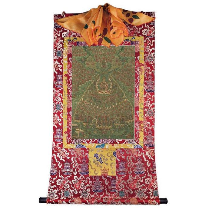 Je Tsongkhapa Refuge Tree Image - Tibetan thangka painting, view 7