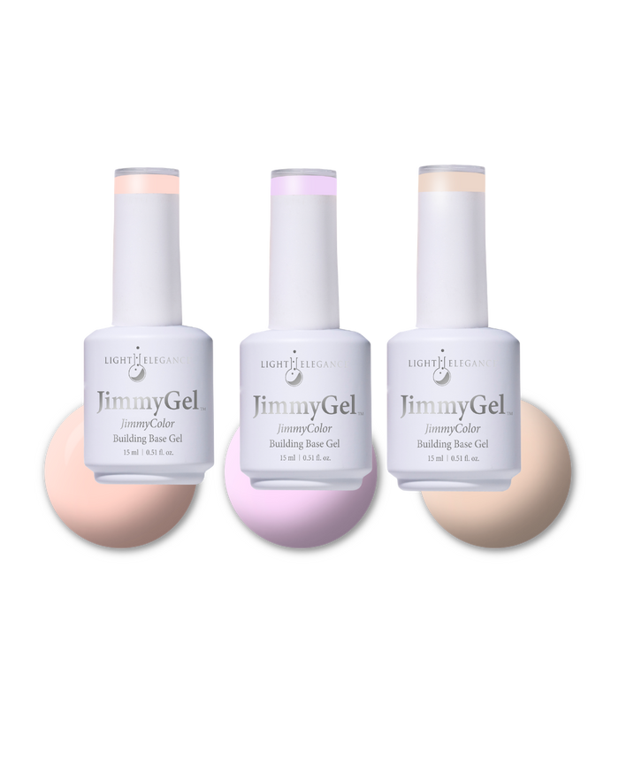 JimmyGel Soak-off Building Base - Shoreline Glow Trio | Light Elegance