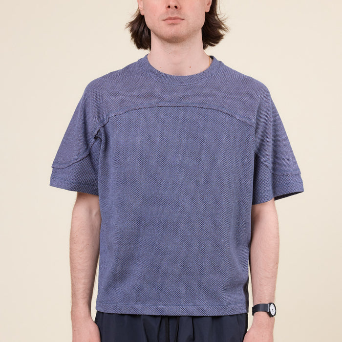 J.L-A.L - Crater Short Sleeve T-Shirt - Azure