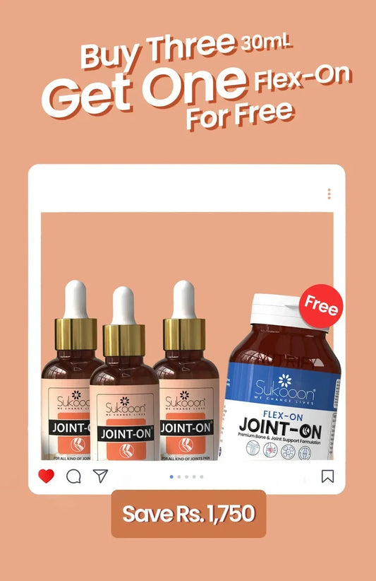 Joint-on (30ML) x 3 + Flex-on Tablets | Buy 3 & Get 1 FREE
