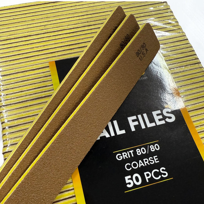 JUMBO Nail File - Gold 80/80 Coarse Grit