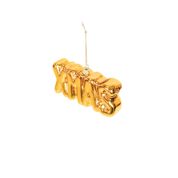 Kersthanger - XMAS Hanger - Glas - 14,5x3,5x7,5cm