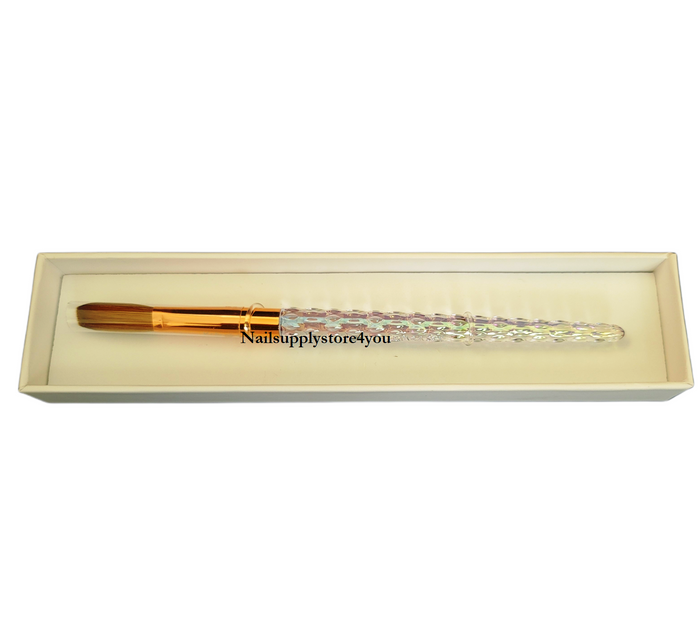 Kiara Sky Nail Brush 100% Kolinsky for Acrylic Powder - Size #14 (Crimped)