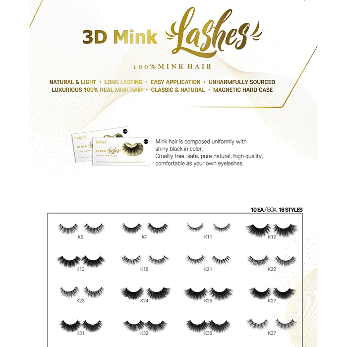 Laflare 3D Mink Lashes #K34