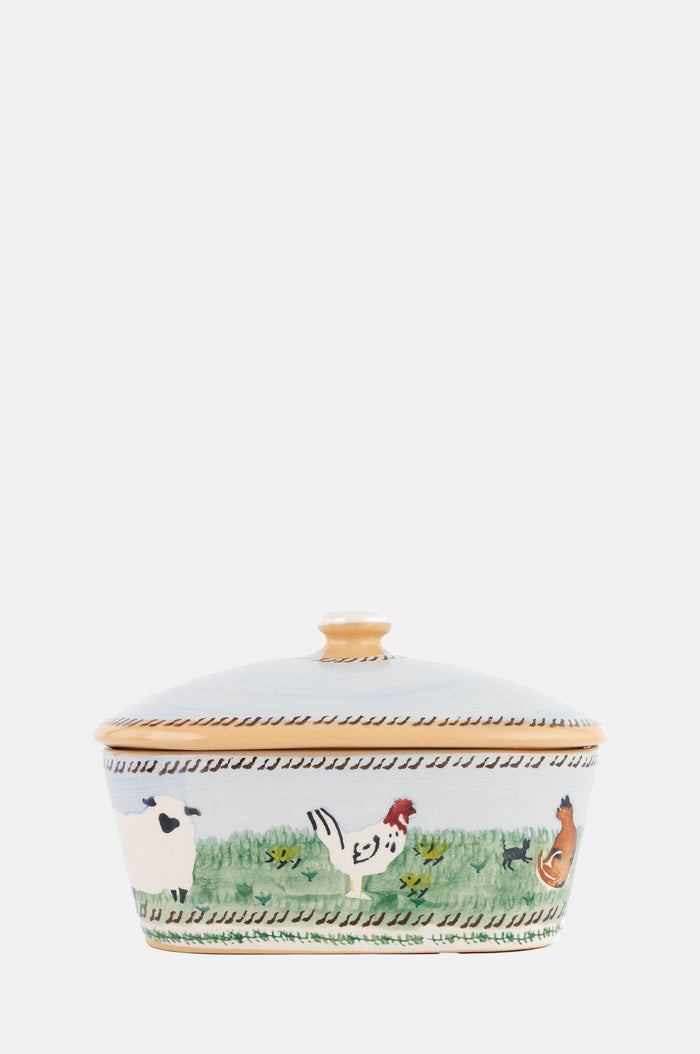 Nicholas Mosse Landscape Covered Butter Dish.