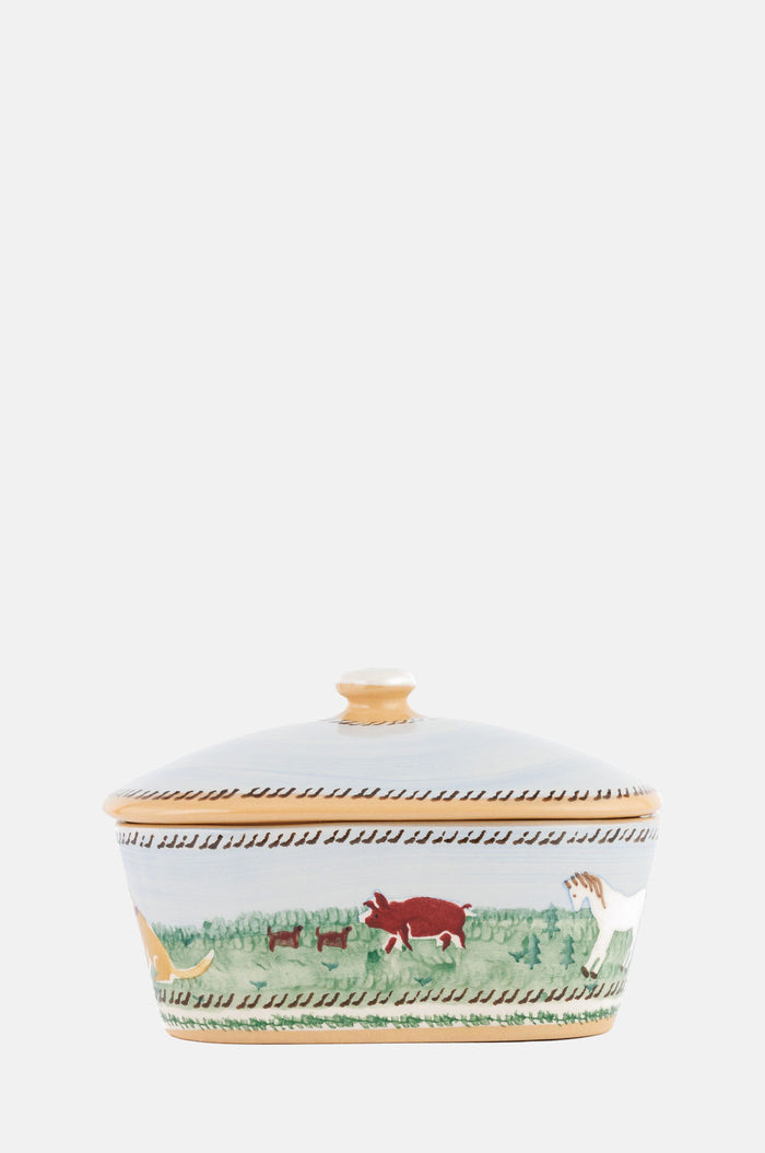 Landscape Covered Butter Dish