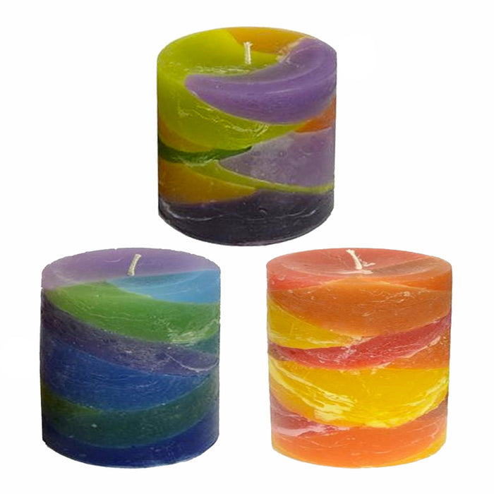 Layered Pillar Candle