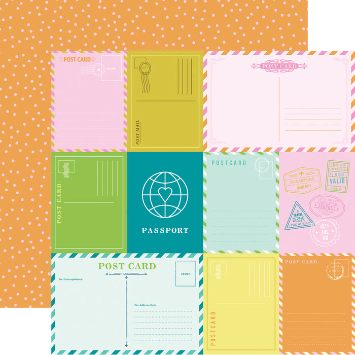 Layle By Mail | Postcards & Passports - 12x12 Paper Pack