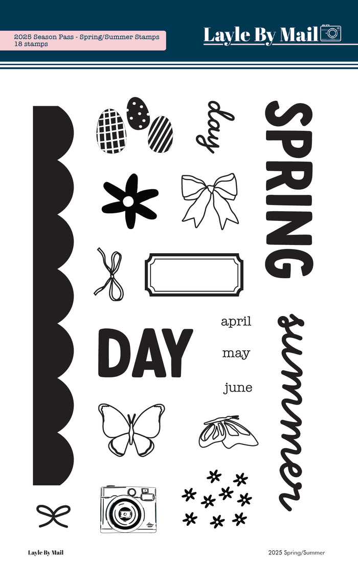 Layle By Mail Season Pass | 2025 Spring/Summer - 4x6 Stamp Set - RETIRED