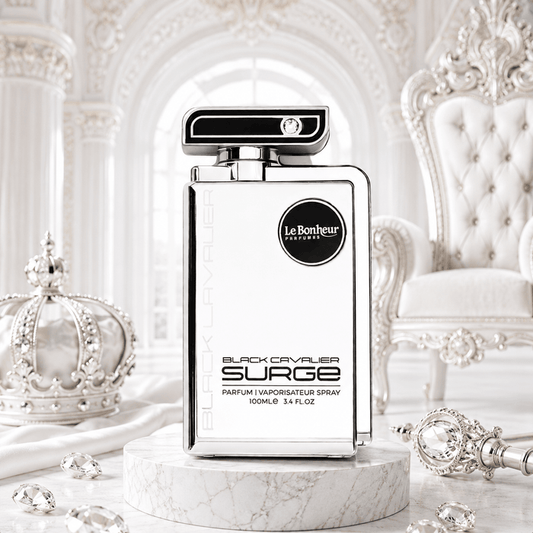Le Bonheur Black Cavalier Surge 100ml لو بونور بلاك كافالير سيرج - Princess Cosmetics Qatar