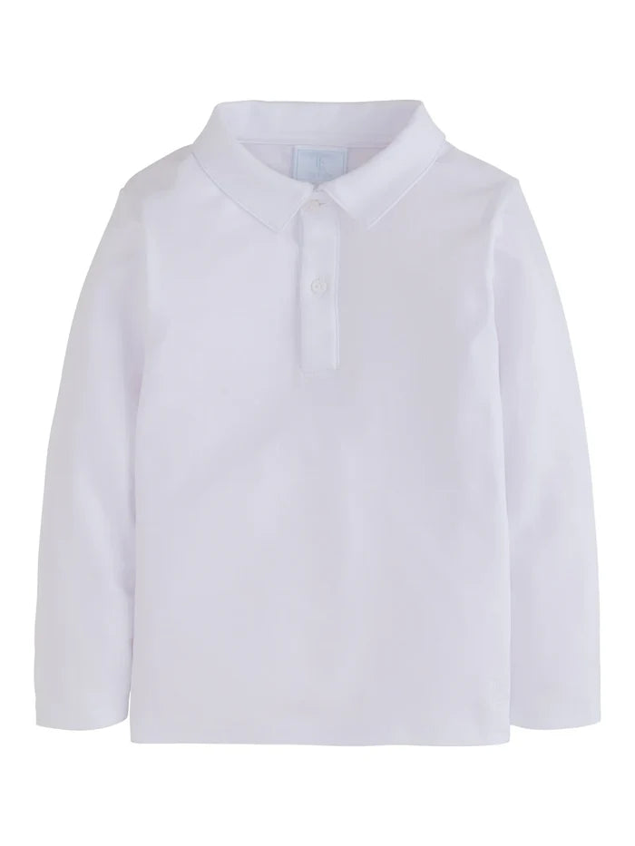 LE L/S Polo-White