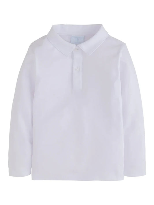 LE L/S Polo-White