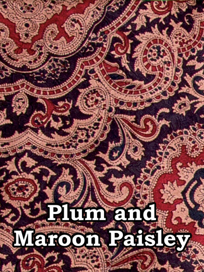 Plum and Maroon Paisley