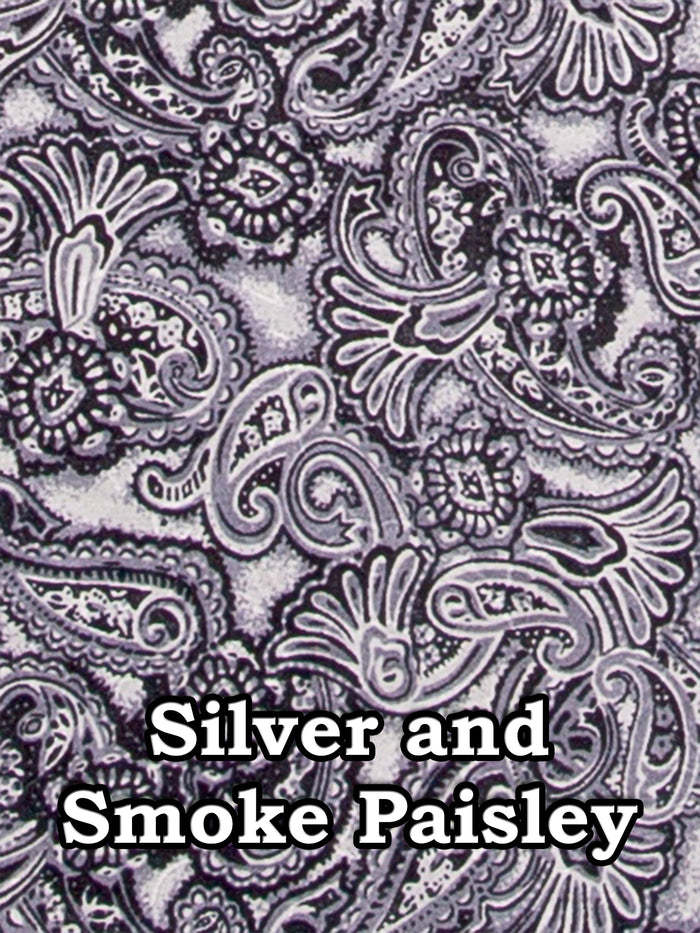 Silver and Smoke Paisley Jacquard